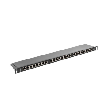 Patch panel Lanberg PPS5-0024-B (0.5U; kat. 5e; 24xRJ-45)