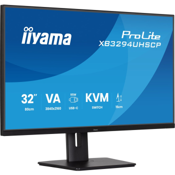iiyama XB3294UHSCP-B1 32" VA LCD USB-C D - Płaski ekran - 32"