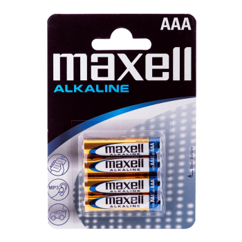 MAXELL Bateria alkaliczna LR03, 4 szt.