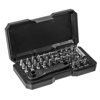 NEO TOOLS Końcówki wkrętakowe z uchwytem, zestaw 38 szt.