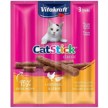 VITAKRAFT CAT STICK MINI drób-wątróbka dla kota 3szt