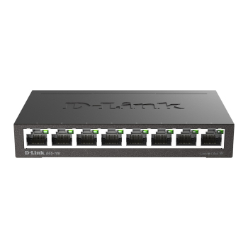 D-Link DGS-108 Nie zarządzany L2 Gigabit Ethernet (10/100/1000) Czarny
