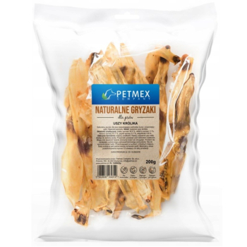 PETMEX ucho królika - gryzak dla psa - 200 g
