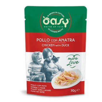Oasy More Love Chicken with duck pouch 70gr