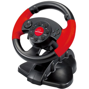 Kierownica z wibracjami Esperanza High Octane EG103 (PC, PS2, PS3; kolor czarny)