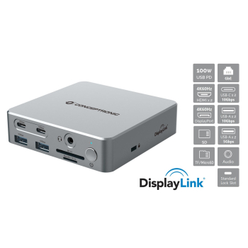 Stacja dokująca CONCEPTRONIC 15-1 USB-C->2xHDMI/2xUSB-C/4xUSB-A/+80W si