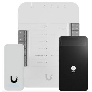 Zestaw startowy UniFi Access Ubiquiti UA-G2-SK, Czytnik dostępu G2 + Hub + Karty (10 sztuk)