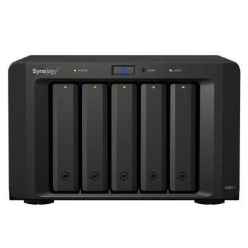 Expansion unit Synology DX517; Tower; 5x 3.5"/2.5" SATA HDD/SSD (dla DS923+, DS723+, DS1522+)