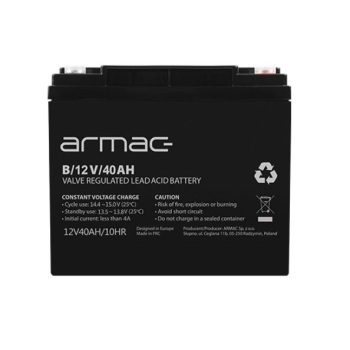 Akumulator żelowy do Ups uniwersalny Armac B/12V/40Ah