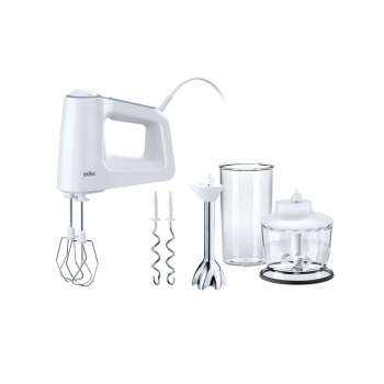 Braun MultiMix 3 HM 3137 - Mikser ręczny - Biały - 500 W - Tworzywo sztuczne - Stal nierdzewna - 75 mm