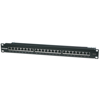 Intellinet Patch panel 19'' 24 porty STP kat. 6 czarny