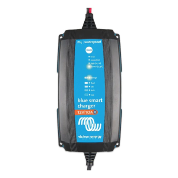 Niebieska inteligentna ładowarka IP65 12/10 + złącze DC