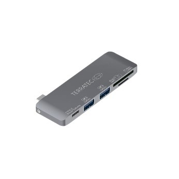 Terratec 283005 stacja dokująca USB 3.2 Gen 1 (3.1 Gen 1) Type-C Szary