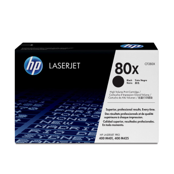 HP 80X svart LaserJet-tonerkassett med hög kapacitet, original kaseta z tonerem 1 szt. Oryginalny Czarny