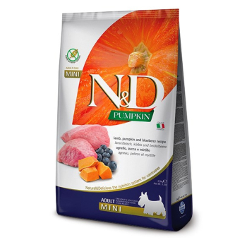 FARMINA N&D Pumpkin Lamb&Blueberry Mini Adult - sucha karma dla psa - 7 kg