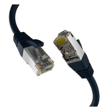 EFB RJ45 Patchkabel S/FTP PIMF Cat8.1  20.00m schwarz