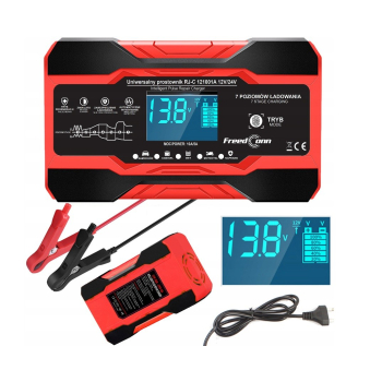 Prostownik akumulatorowy FreedConn RJ-C 121001A 12V, 10A /24V 5A
