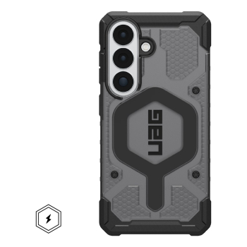 UAG Pathfinder Clear Magnet - etui z wbudowanym modułem magnetycznym do Samsung Galaxy S26 (ash/black)