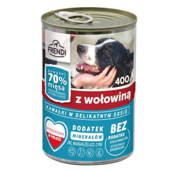 Frendi puszka dla psa z wołowiną w sosie 400 g