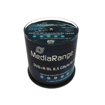 MediaRange DVD+R 8.5GB 100pcs 8x Double Layer voll bedruckba