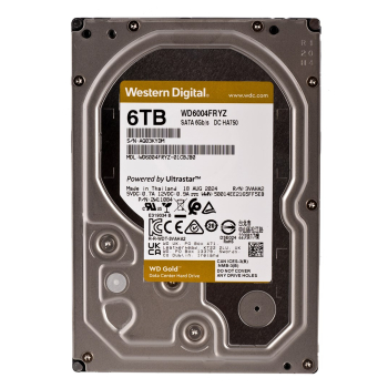 Dysk serwerowy HDD WD Gold DC HA750 WD6004FRYZ (6 TB; 3.5"; SATA)