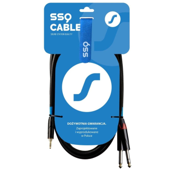 SSQ MIJM3 - jack stereo 3,5mm - 2x jack mono 6,3mm