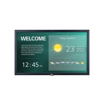 LG 22SM3G-B Digital signage display 54,6 cm (21.5') IPS Wi-Fi 250 cd/m2 Full HD Czarny Procesor wbudowany 16/7