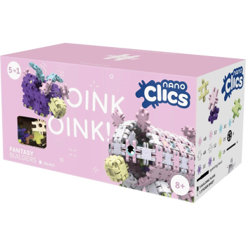 Nano Clics - konstrukcyjne, belgijskie klocki - Fantastyczni Konstruktorzy - Zestaw 250 elementów