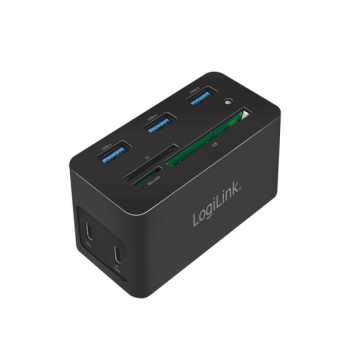 Logilink Dockingstation USB 3.2 (G1)  HDMI,10-Port,PD4,schw.