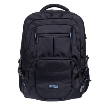 DONAU TRAVEL Plecak Amsterdam, 17", 35l, USB + kabel USB-C, czarny