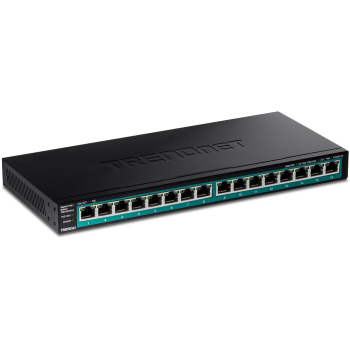 16-portowy gigabitowy przełącznik PoE+ TRENDnet (123 W)