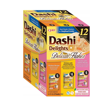 INABA CAT D.D. DELICATE FLAKES12PCHICK 12x40g