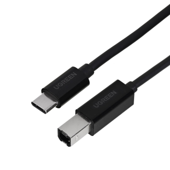 Ugreen kabel do drukarki USB-C - USB-B 480Mb/s 2m (czarny)