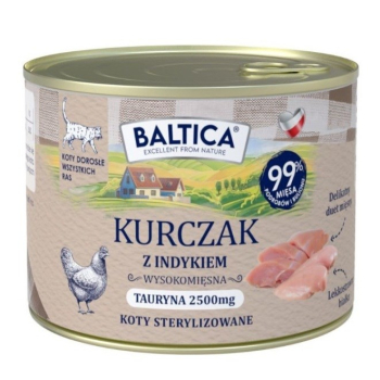 BALTICA SMAKI REGIONÓW Kot dorosły Kurczak z indykiem  185g