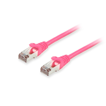 Equip Patchkabel Cat6A      S/FTP 2xRJ45 25.00m    pink LSZH Polybeutel