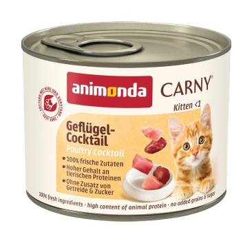 ANIMONDA Carny Kitten koktajl drobiowy - mokra karma dla kota - 200 g