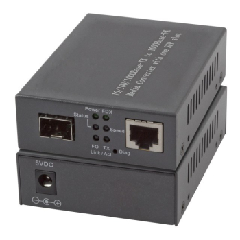 EFB Media Konverter 1x100/1000Mbit Rj45,1 x Gigabit SFP Port