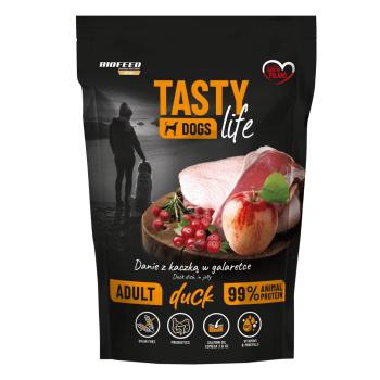 BIOFEED Tasty dog life Mini Kaczka 90% Saszetka 150g