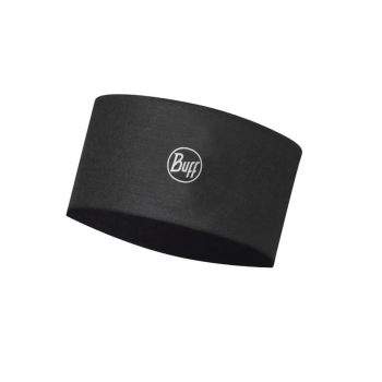 BUFF® COOLNET UV® Wide Headband Solid Black - opaska