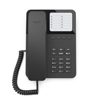 Gigaset DESK 400 Telefon analogowy Czarny
