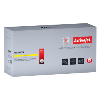 Activejet ATB-426YN Toner (zamiennik Brother TN-426Y; Supreme; 6500 stron; żółty)