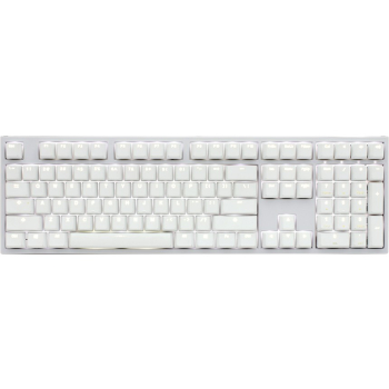 Ducky One 2 White Edition klawiatura Uniwersalne USB Niemiecki Biały