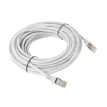 Kabel Lanberg PCF5-10CC-1000-S (RJ45 - RJ45 ; 10m; kolor szary)