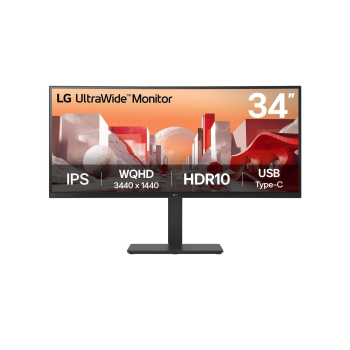 LG 34BA75QE-B monitor komputerowy 86,4 cm (34") 3440 x 1440 px Wide Quad HD LCD Czarny