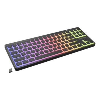 KLAWIATURA DLA GRACZY GENESIS THOR 430 TKL WIRELESS US CZARNA BEZPRZEWODOWA RGB MECHANICZNA OUTEMU P