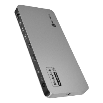 ICY BOX IB-DK7402-C31 Przewodowa USB 3.2 Gen 2 (3.1 Gen 2) Type-C Czarny, Antracyt