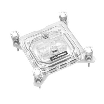Blok wodny procesora Barrow Intel RGB, akryl - biały