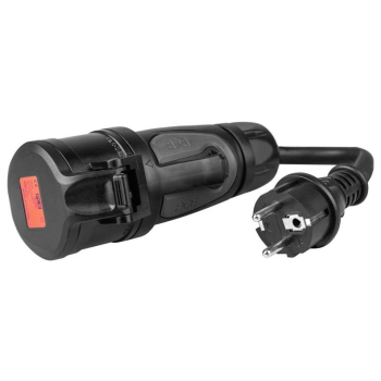 Green Cell Przejściówka Adapter Siłowy Czerwony CEE 16A 400V 5P do Gniazda Schuko 230V
