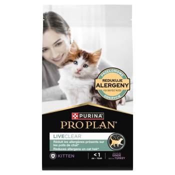 PURINA PRO PLAN LIVECLEAR KITTEN Bogata w Indyka 1,4kg