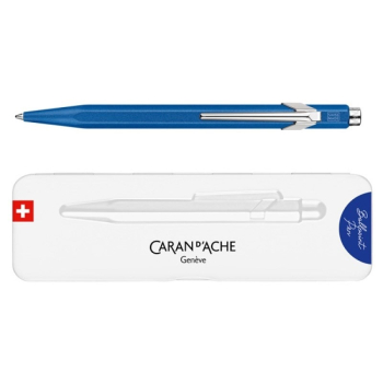 Caran d’Ache Długopis szwajcarski 849 Colormat-X, kolor niebieski w pudełku Slimpack.